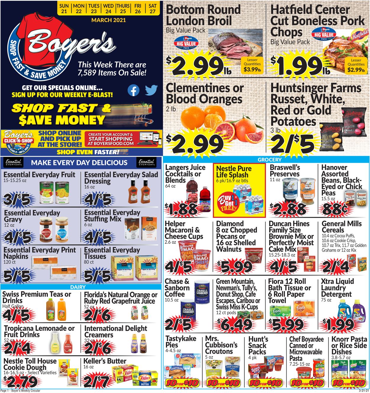 Catalogue Boyer's Food Markets from 03/21/2021