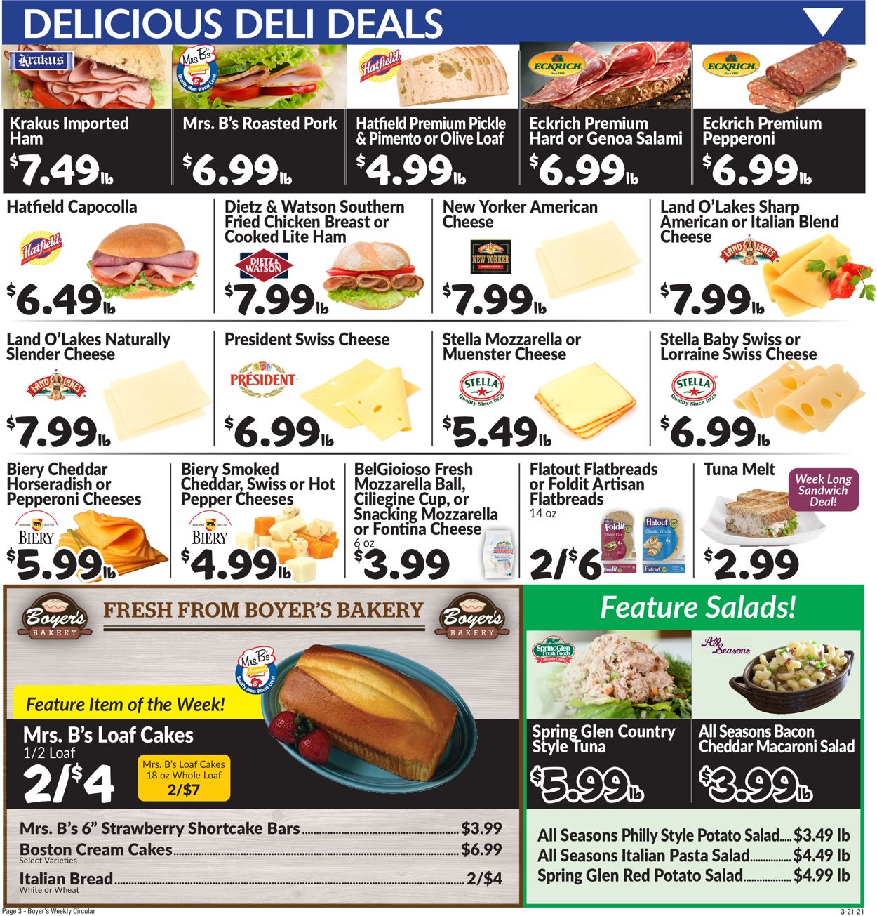 Catalogue Boyer's Food Markets from 03/21/2021