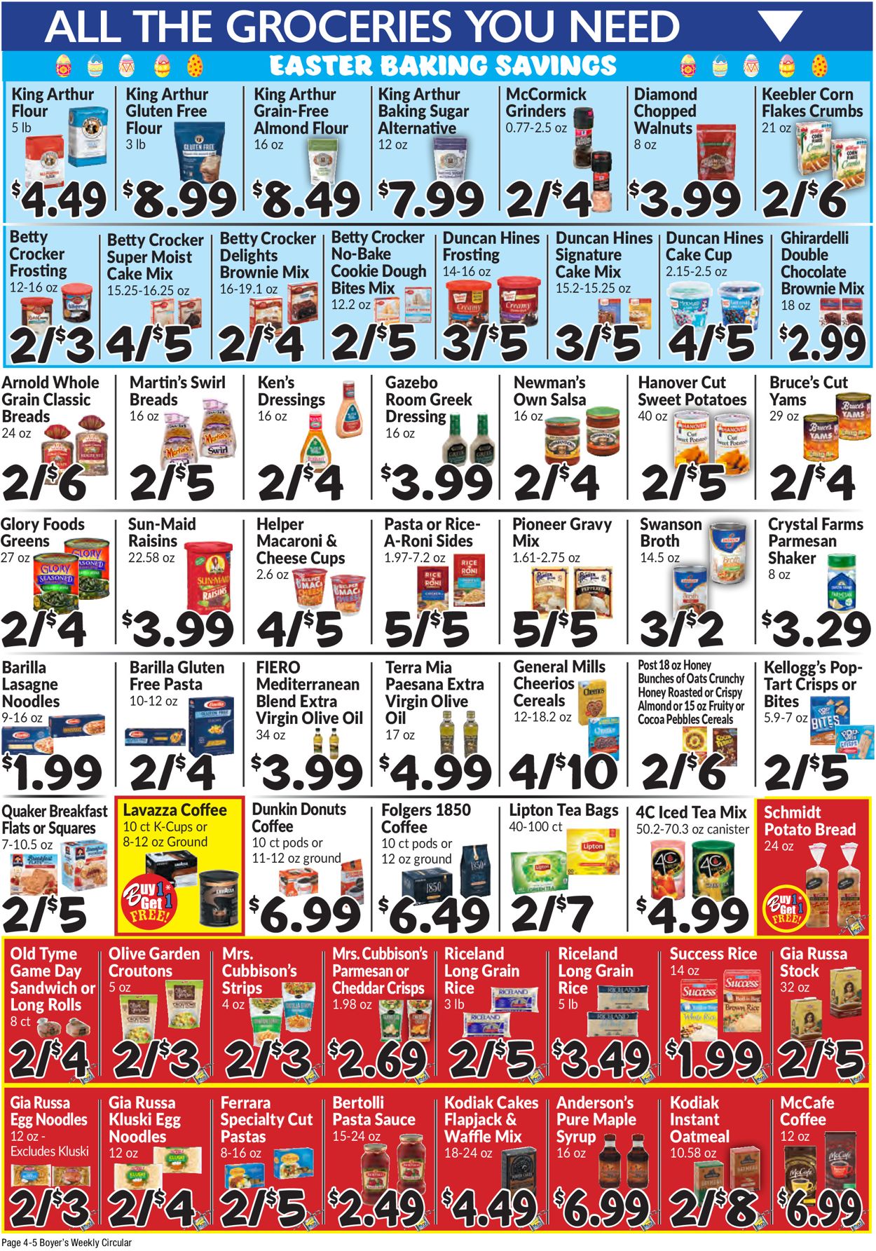 Catalogue Boyer's Food Markets - Easter 2021 ad from 03/28/2021