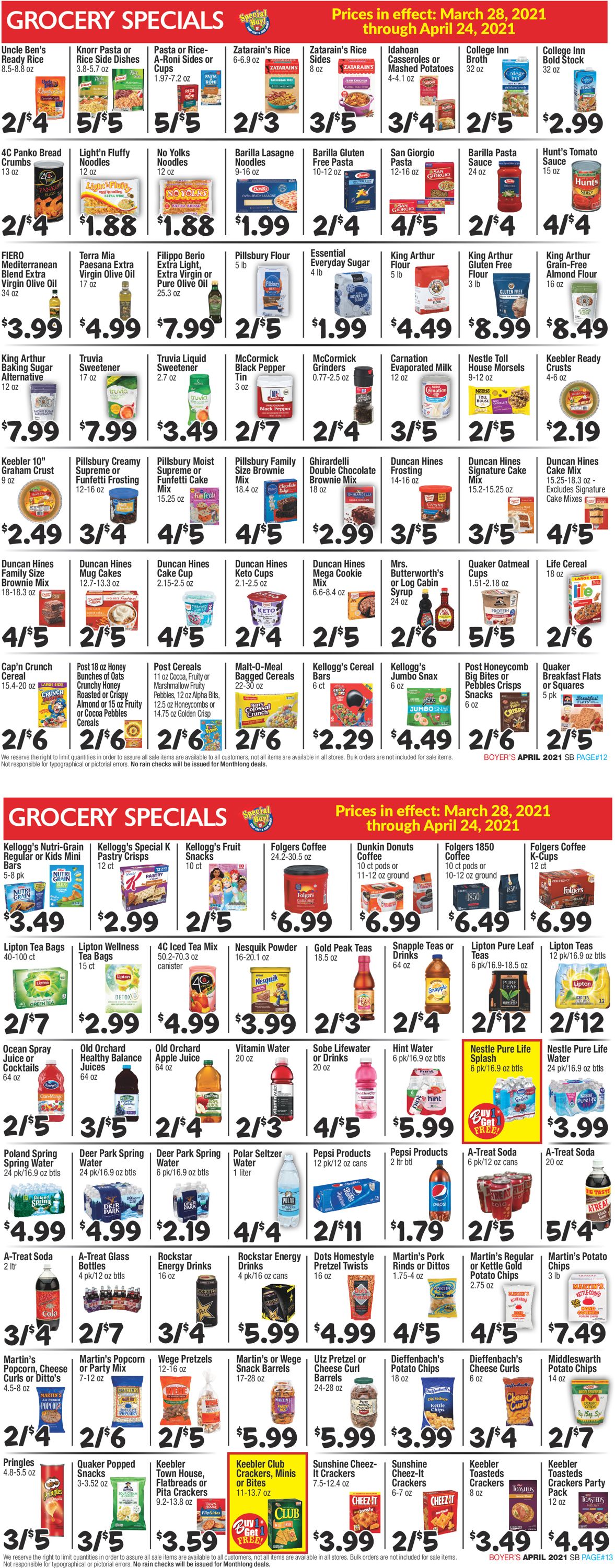 Catalogue Boyer's Food Markets from 03/28/2021