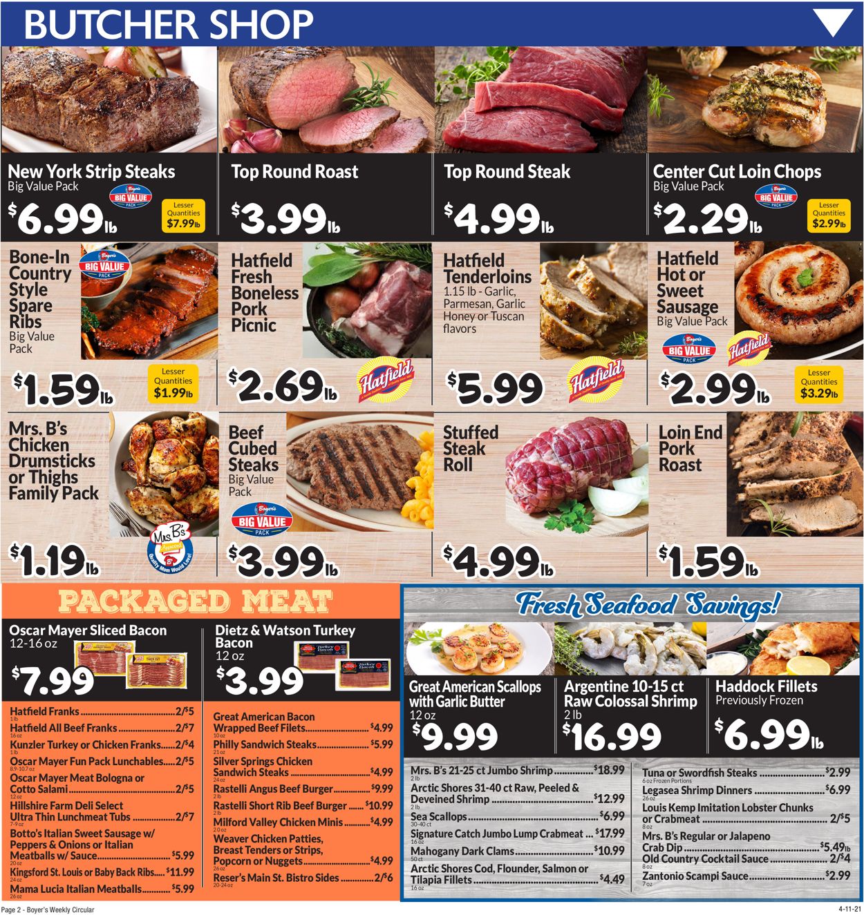 Catalogue Boyer's Food Markets from 04/11/2021