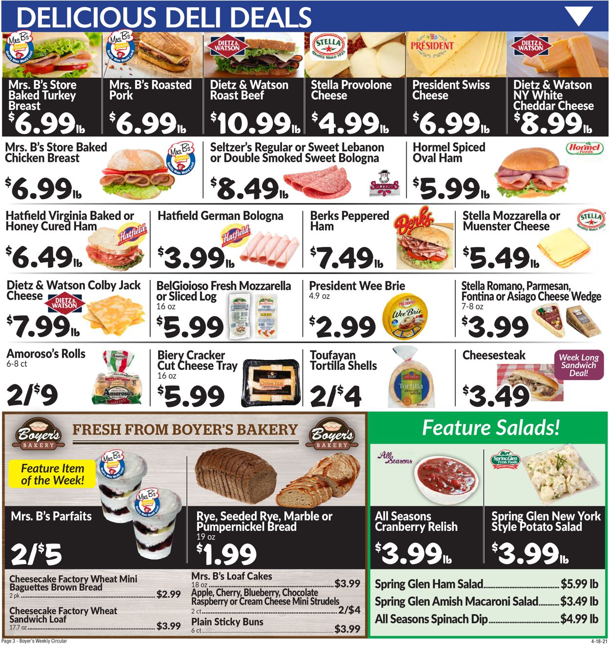 Catalogue Boyer's Food Markets from 04/18/2021