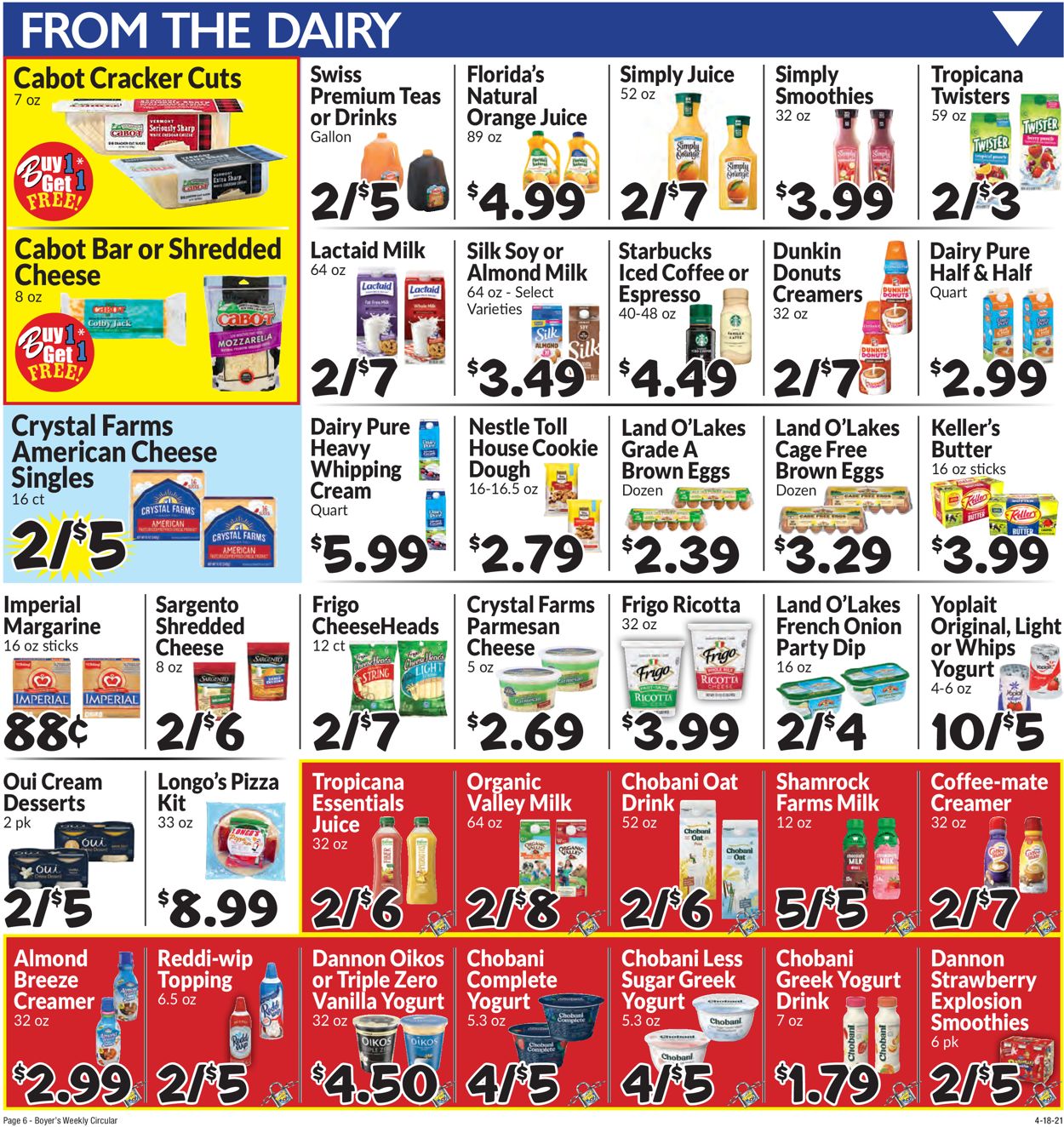 Catalogue Boyer's Food Markets from 04/18/2021