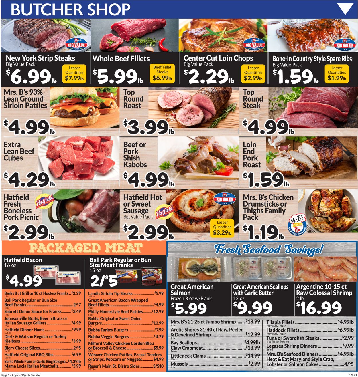 Catalogue Boyer's Food Markets from 05/09/2021
