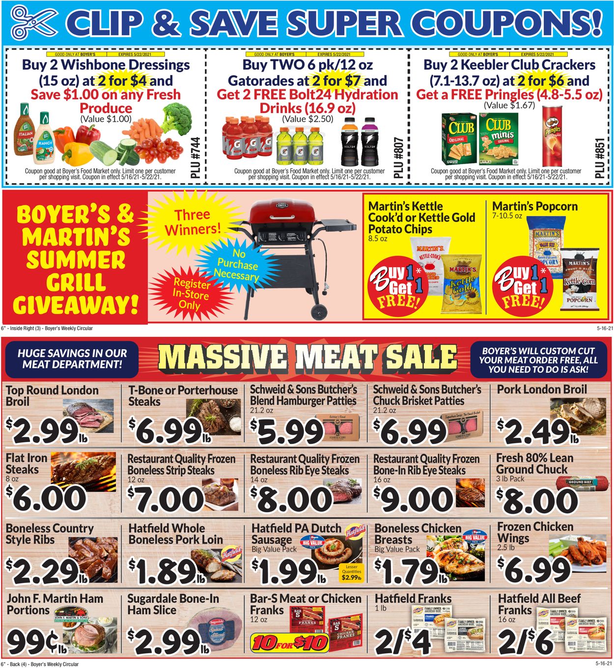 Catalogue Boyer's Food Markets from 05/16/2021