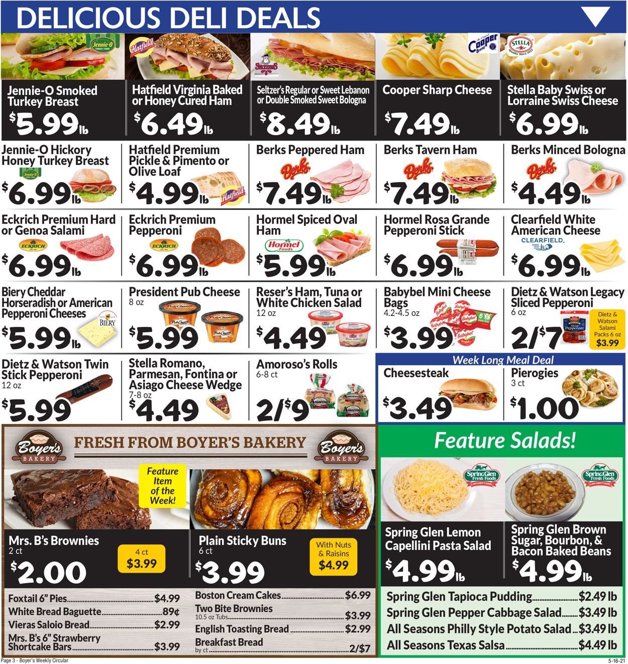 Catalogue Boyer's Food Markets from 05/16/2021