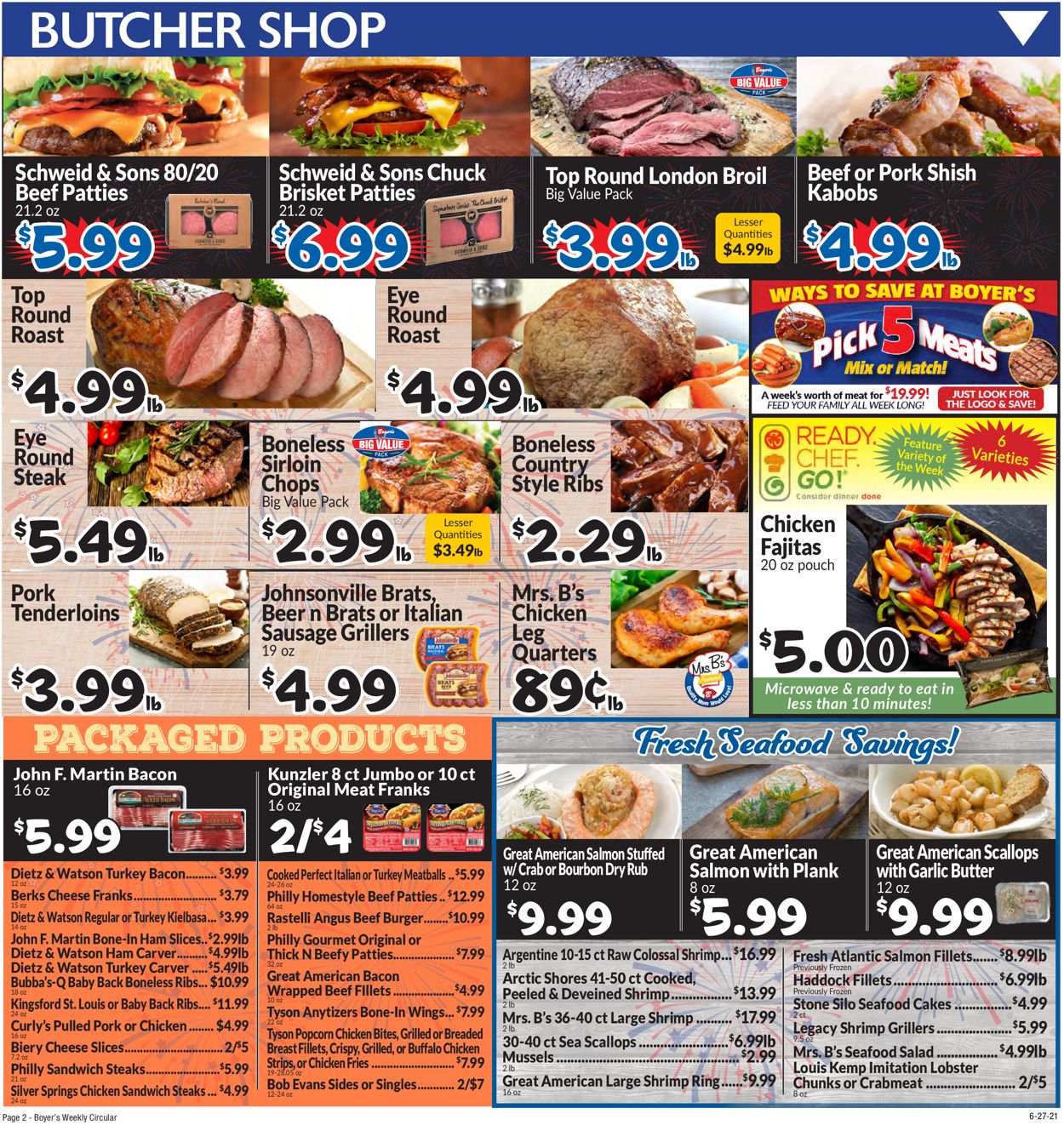 Catalogue Boyer's Food Markets from 06/27/2021