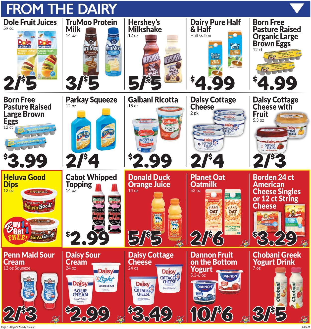 Catalogue Boyer's Food Markets from 07/25/2021
