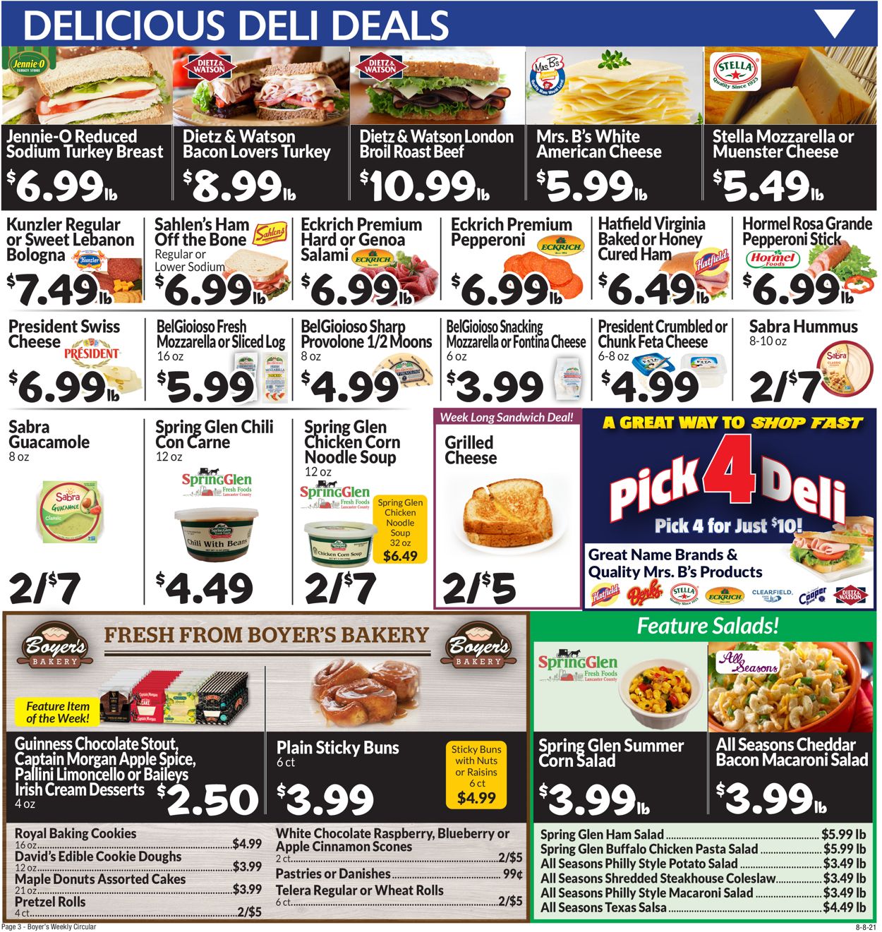 Catalogue Boyer's Food Markets from 08/08/2021