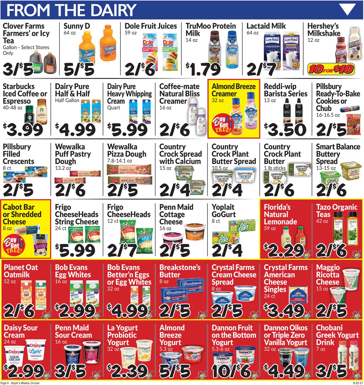 Catalogue Boyer's Food Markets from 08/22/2021