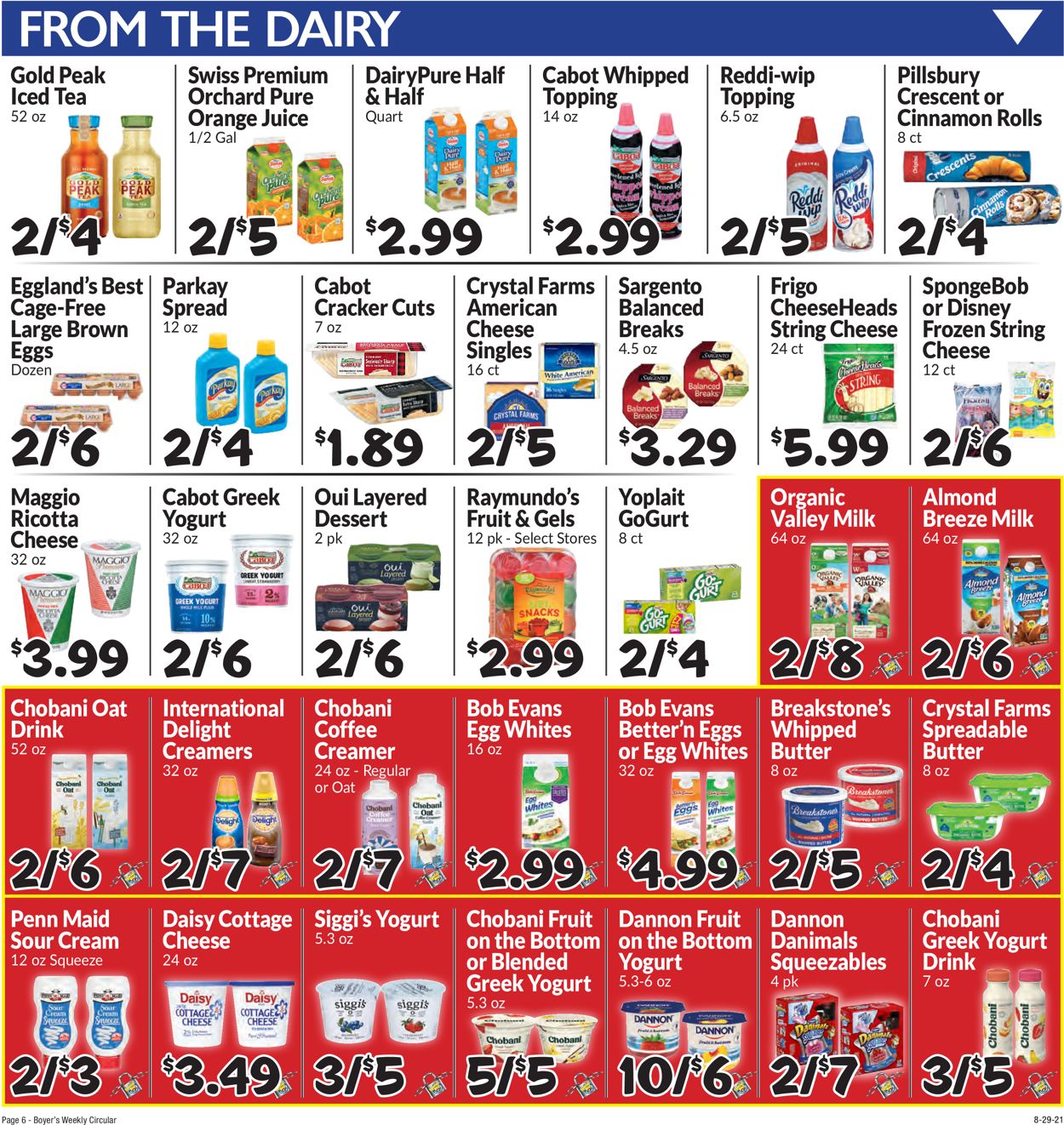 Catalogue Boyer's Food Markets from 08/29/2021