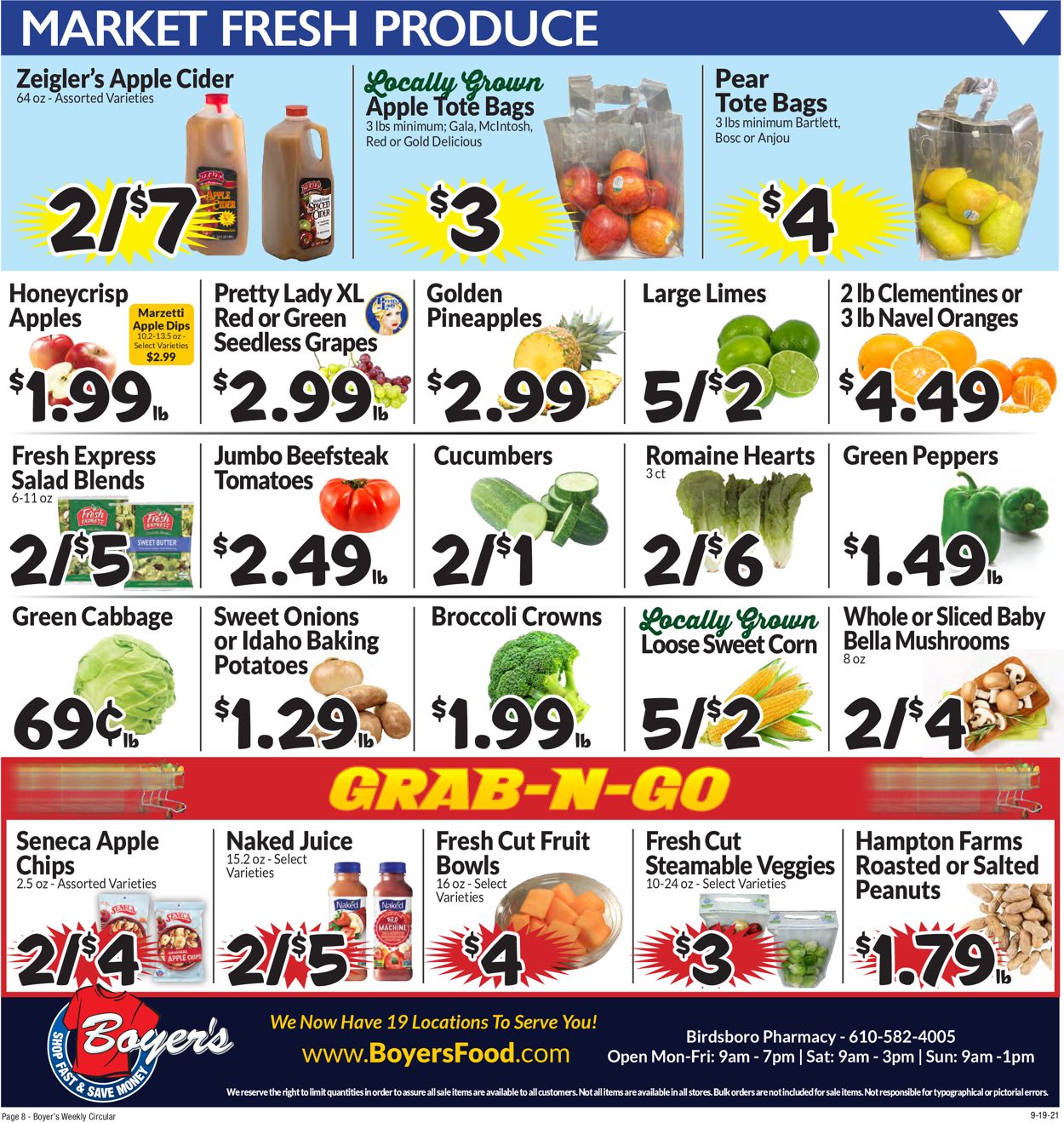 Catalogue Boyer's Food Markets from 09/19/2021