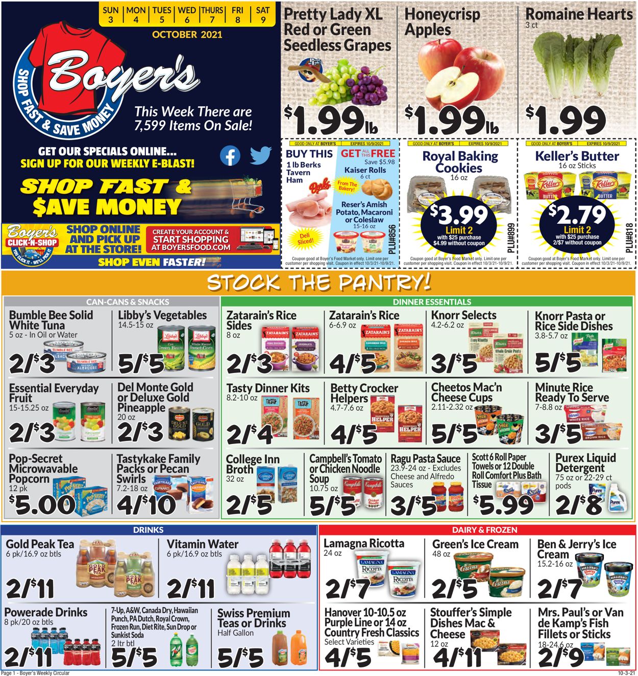 Catalogue Boyer's Food Markets from 10/03/2021