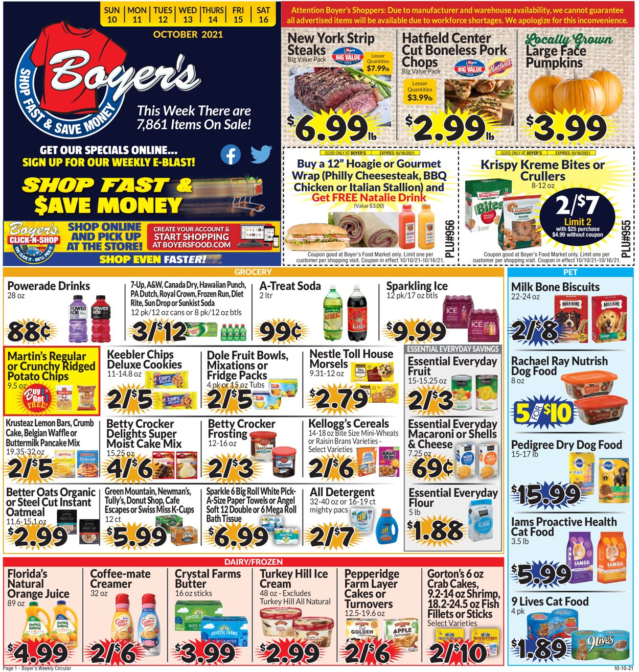 Catalogue Boyer's Food Markets from 10/10/2021