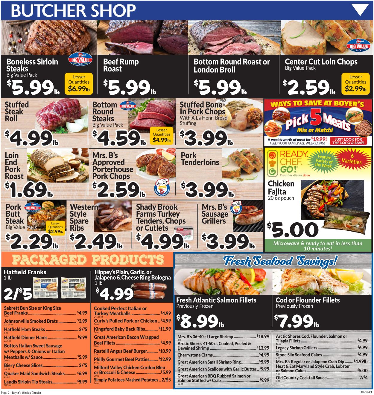 Catalogue Boyer's Food Markets from 10/31/2021