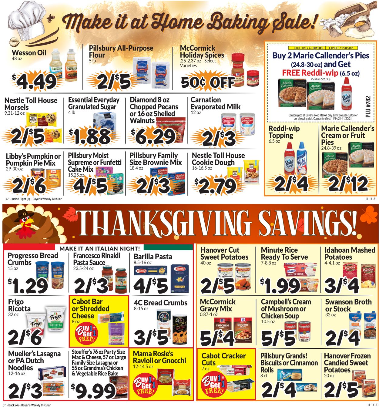 Catalogue Boyer's Food Markets from 11/14/2021
