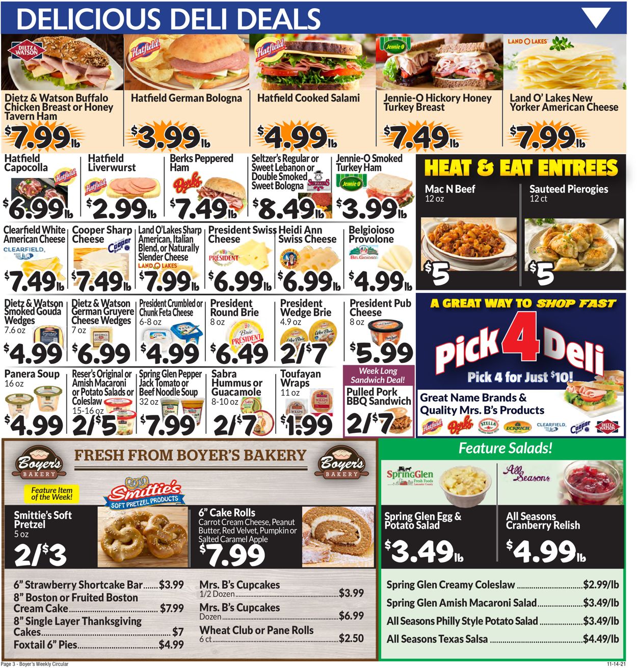 Catalogue Boyer's Food Markets from 11/14/2021
