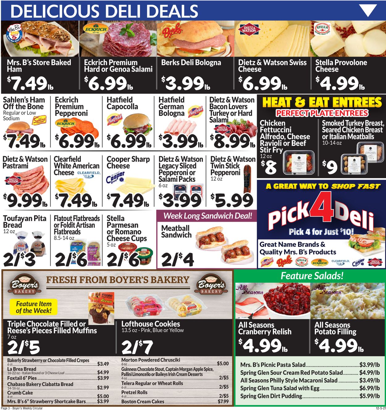 Catalogue Boyer's Food Markets CHRISTMAS 2021 from 12/05/2021