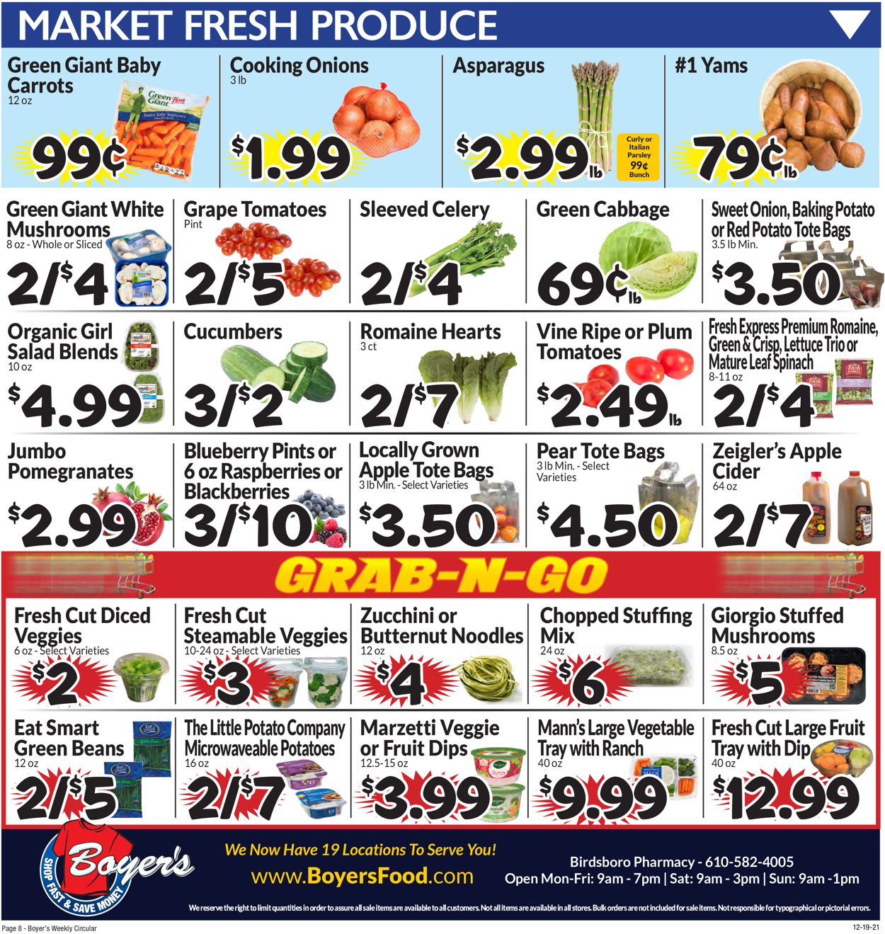 Catalogue Boyer's Food Markets HOLIDAY 2021 from 12/19/2021