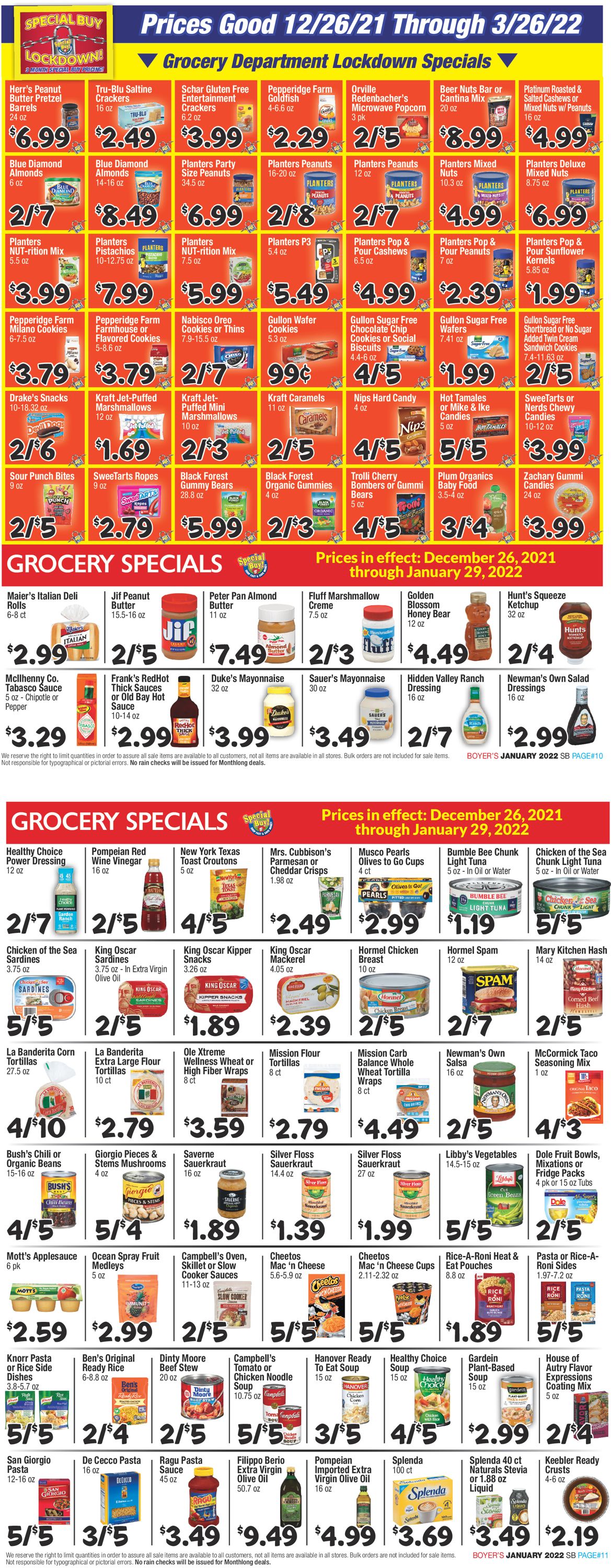 Catalogue Boyer's Food Markets from 12/26/2021