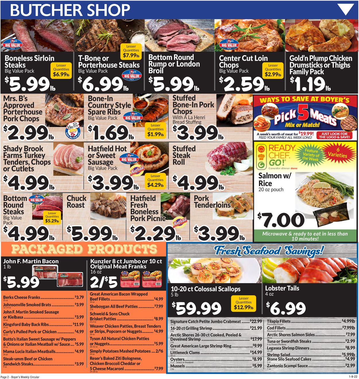 Catalogue Boyer's Food Markets from 01/09/2022