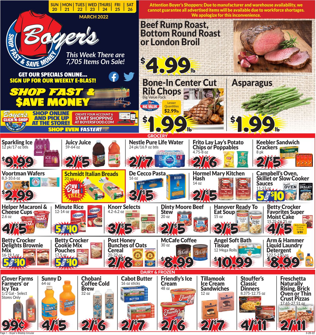 Catalogue Boyer's Food Markets from 03/20/2022
