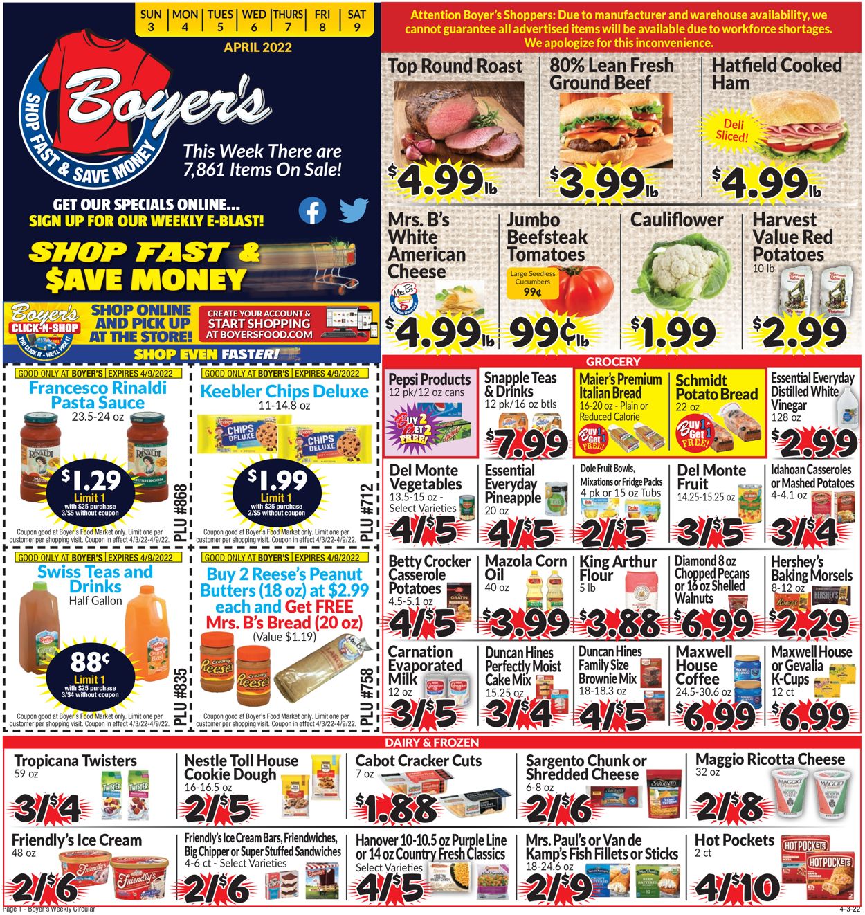 Catalogue Boyer's Food Markets from 04/03/2022
