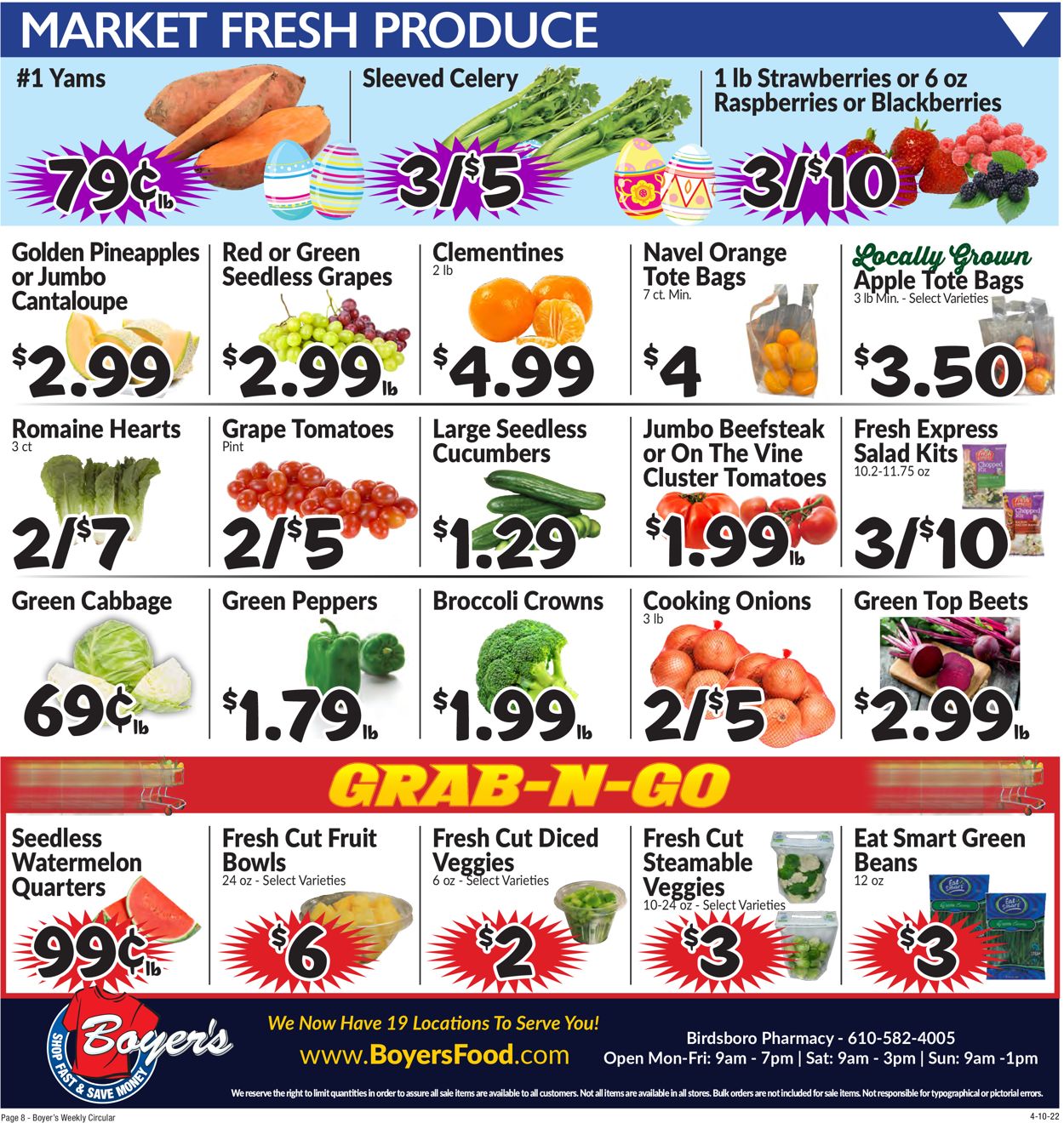Catalogue Boyer's Food Markets EASTER 2022 from 04/10/2022