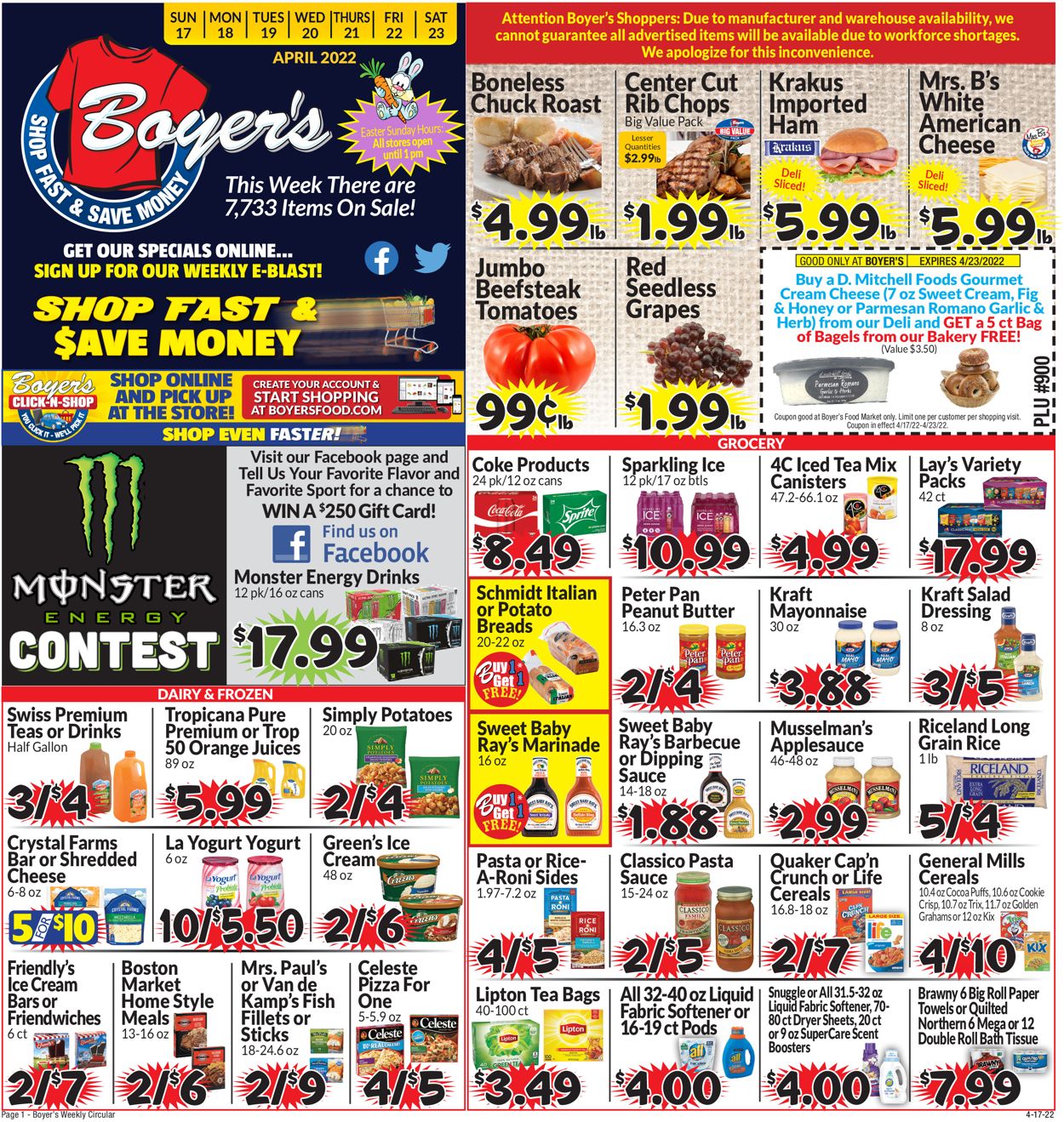 Catalogue Boyer's Food Markets from 04/17/2022