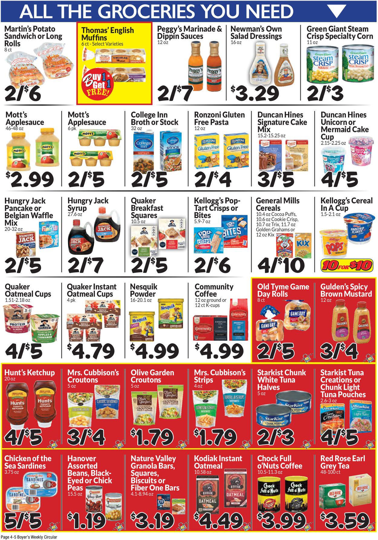 Catalogue Boyer's Food Markets from 04/24/2022