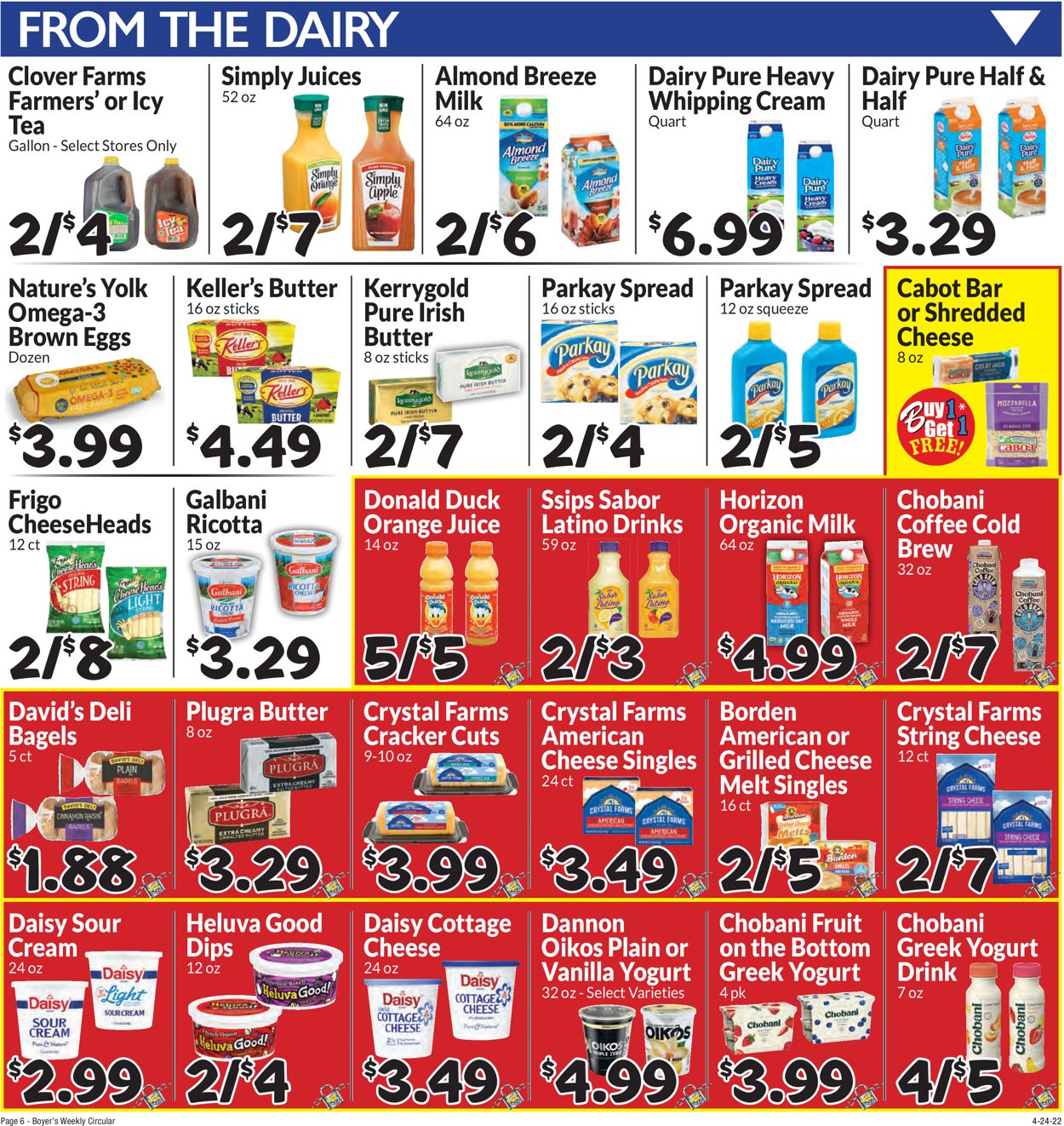 Catalogue Boyer's Food Markets from 04/24/2022