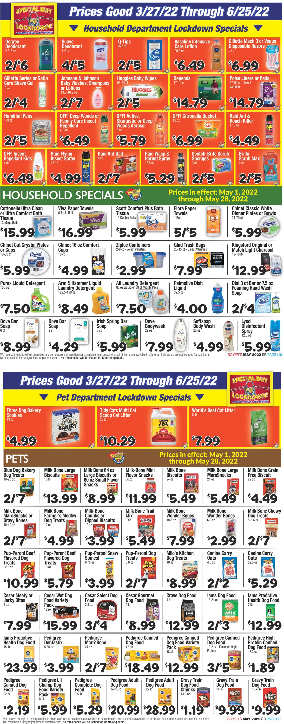 Catalogue Boyer's Food Markets from 05/01/2022
