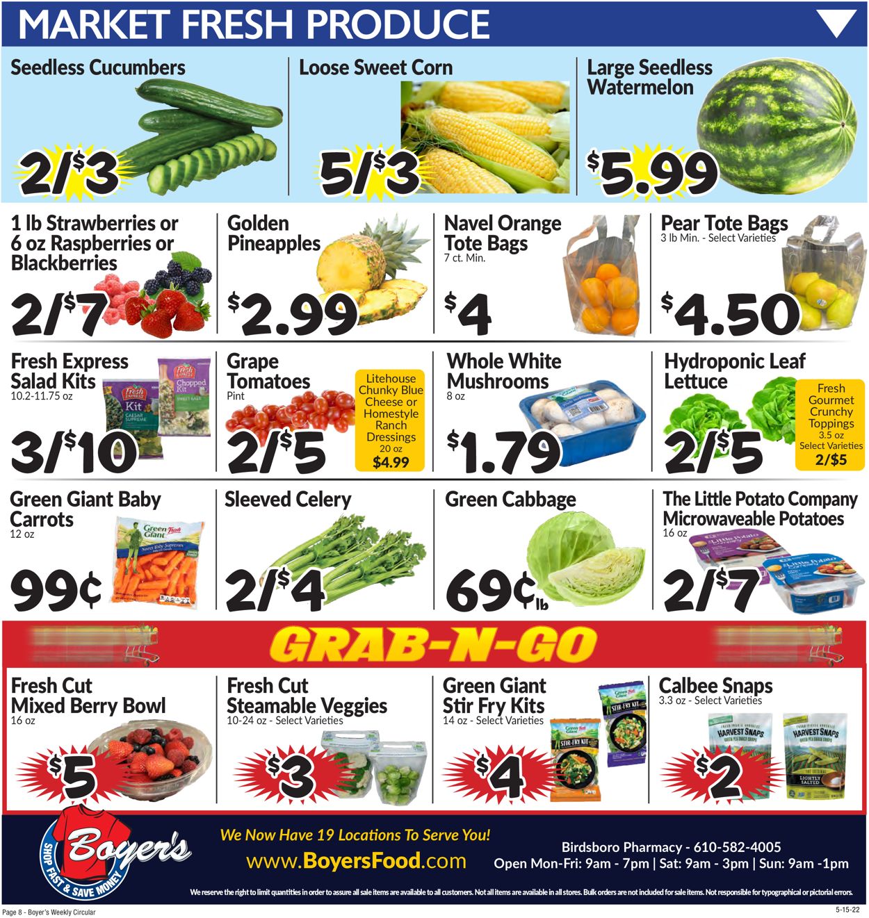 Catalogue Boyer's Food Markets from 05/19/2022