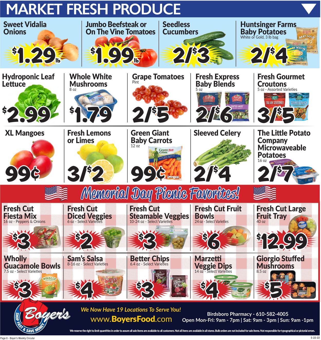 Catalogue Boyer's Food Markets from 05/22/2022