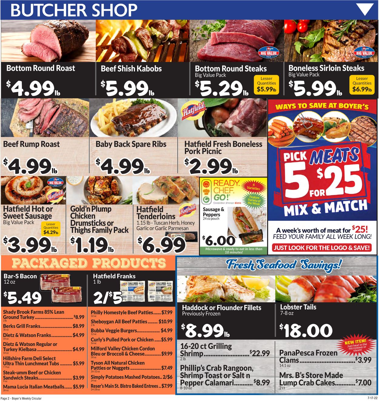 Catalogue Boyer's Food Markets from 07/17/2022