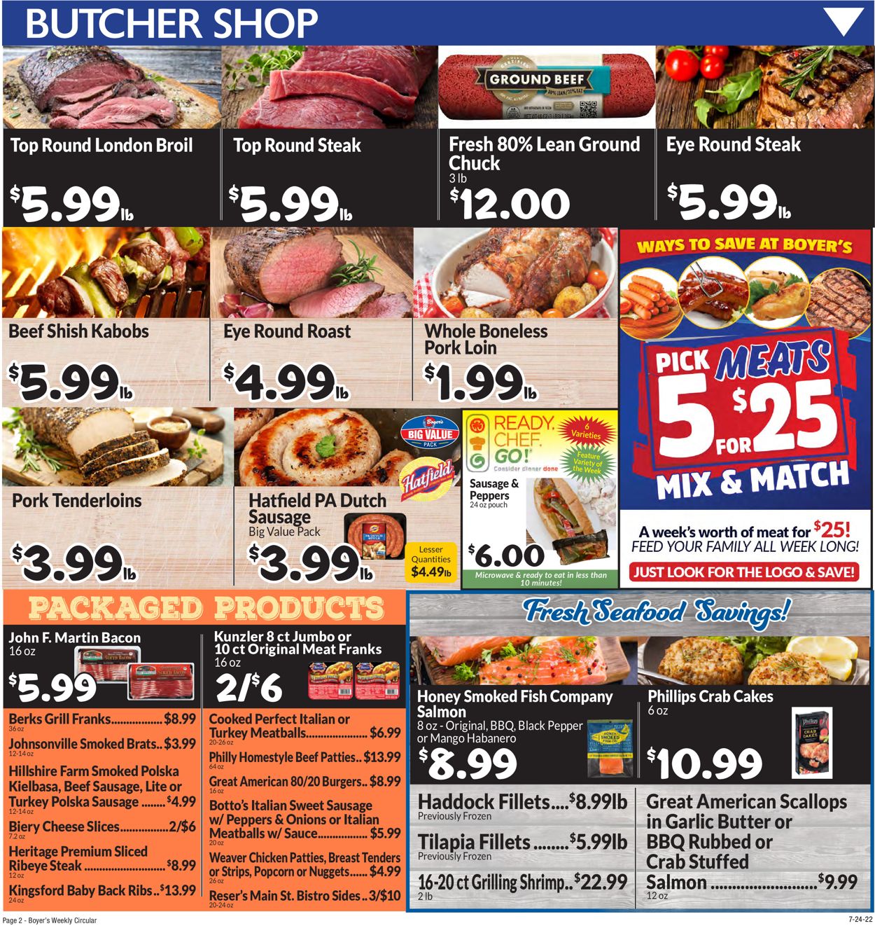 Catalogue Boyer's Food Markets from 07/24/2022