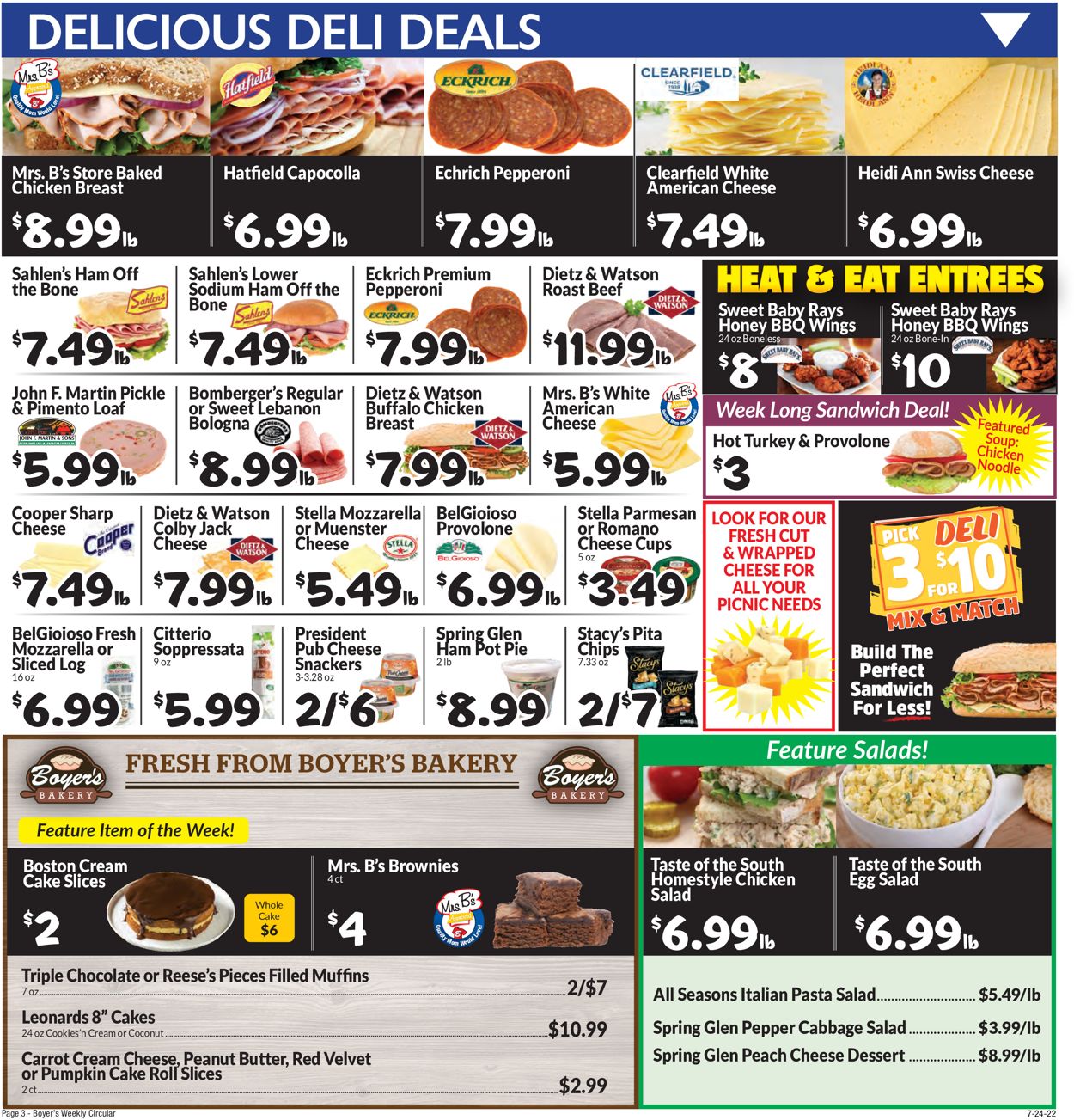 Catalogue Boyer's Food Markets from 07/24/2022