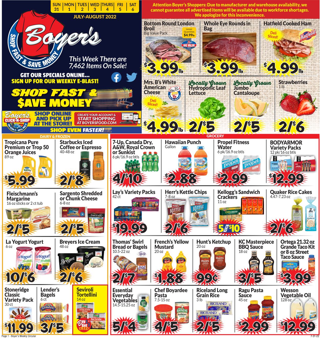 Catalogue Boyer's Food Markets from 08/04/2022