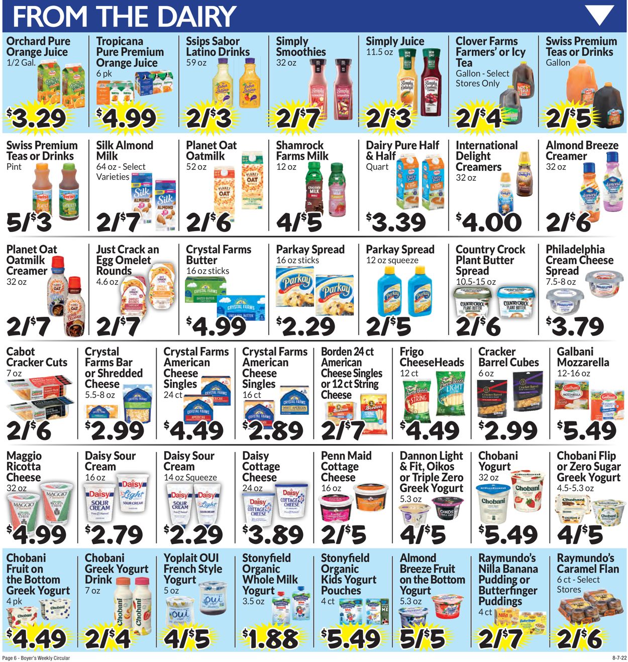 Catalogue Boyer's Food Markets from 08/07/2022