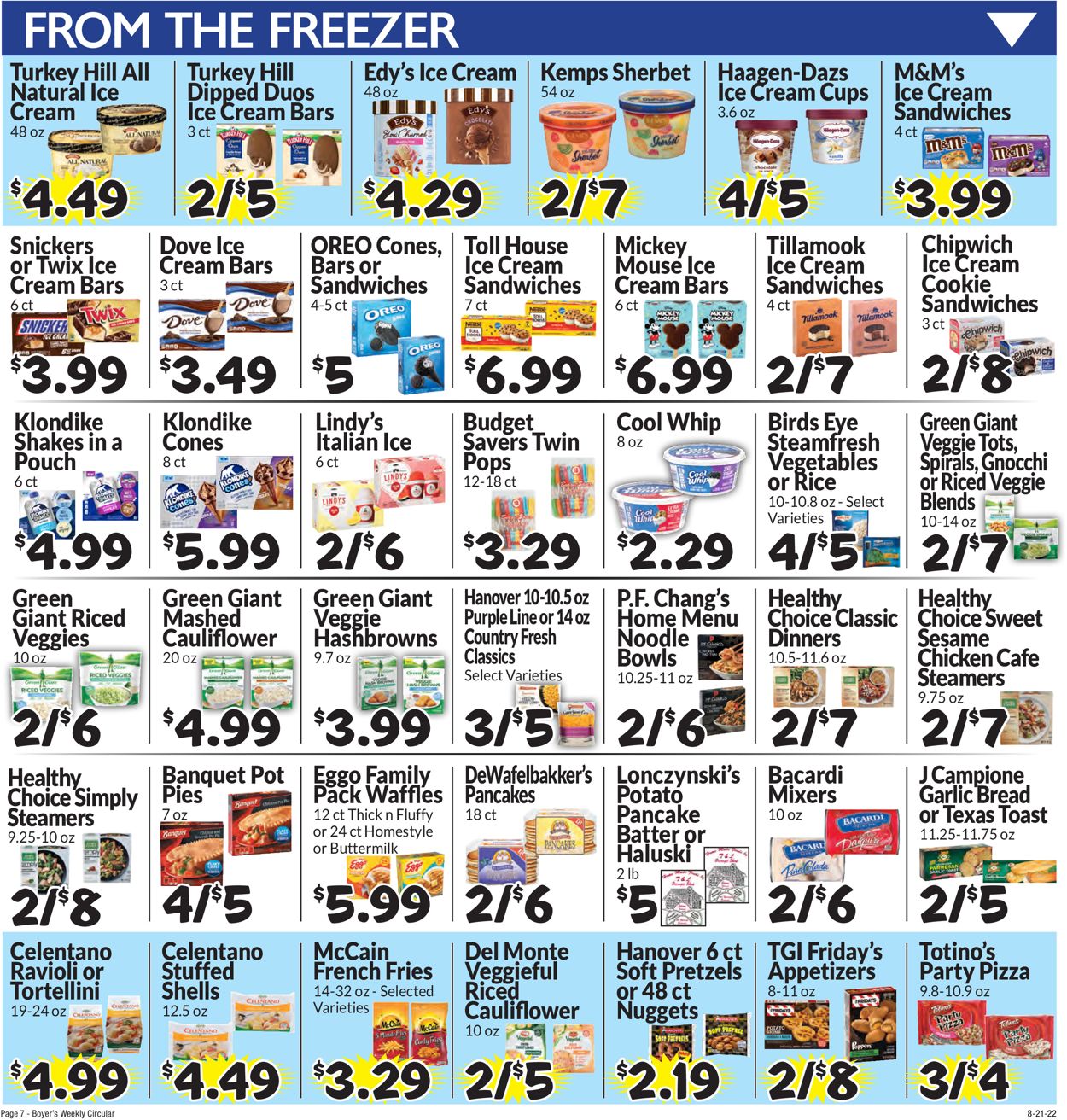 Catalogue Boyer's Food Markets from 08/21/2022
