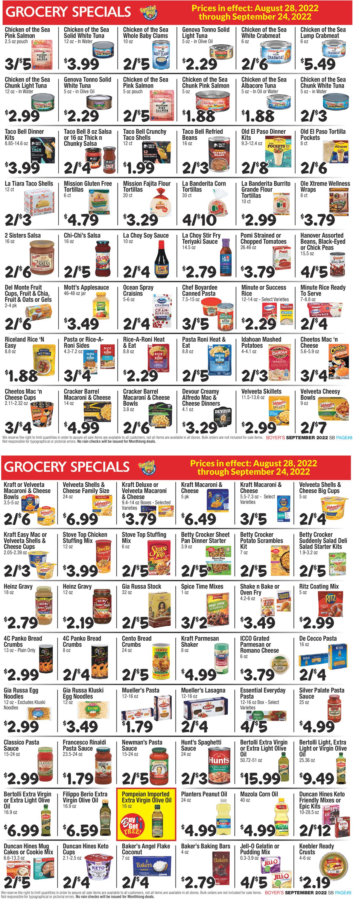 Catalogue Boyer's Food Markets from 08/28/2022