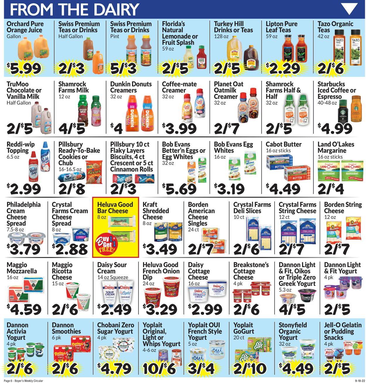 Catalogue Boyer's Food Markets from 09/18/2022