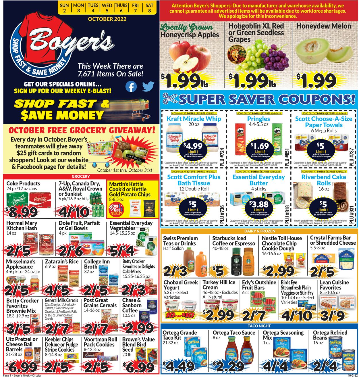 Catalogue Boyer's Food Markets from 10/02/2022