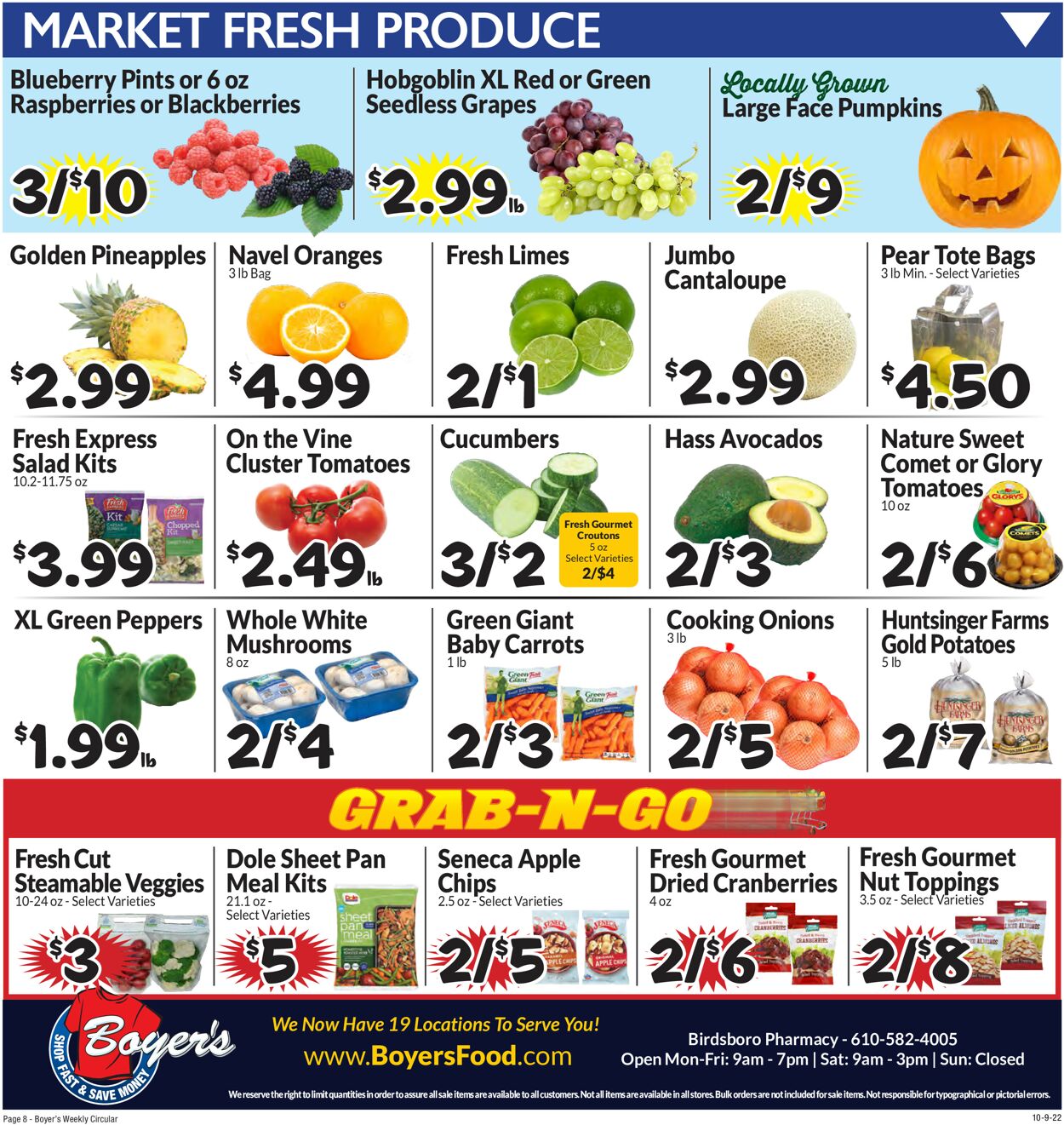 Catalogue Boyer's Food Markets from 10/09/2022