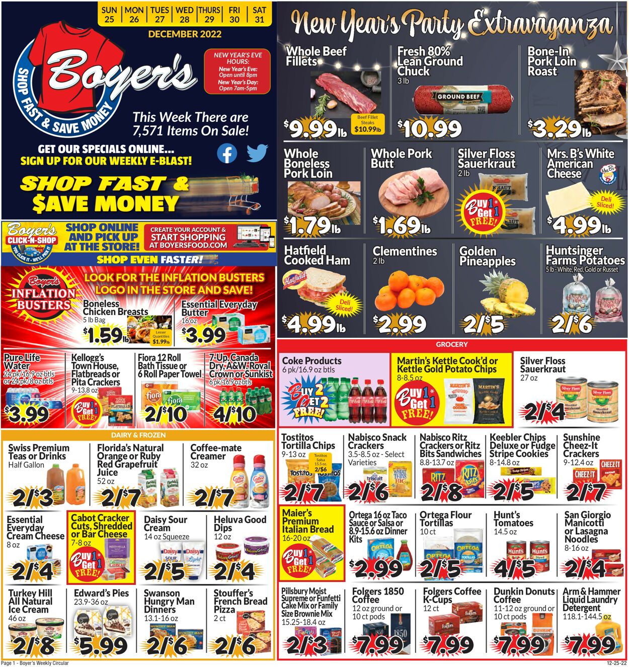 Catalogue Boyer's Food Markets from 12/25/2022