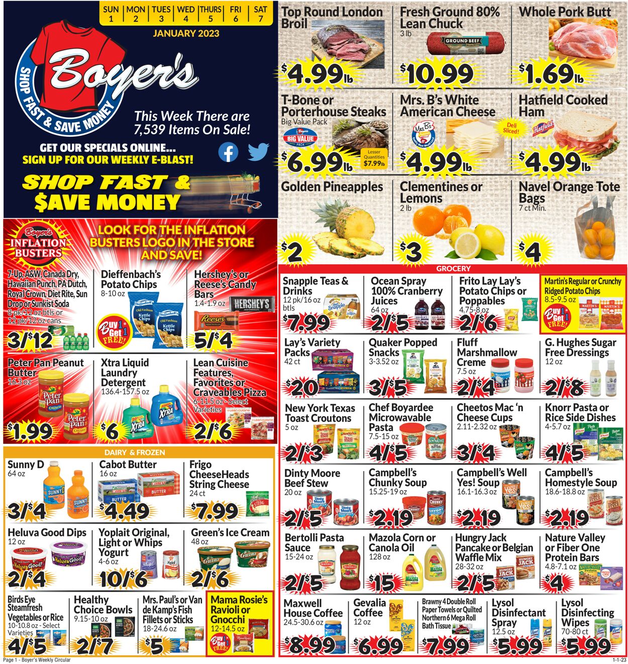Catalogue Boyer's Food Markets from 01/01/2023