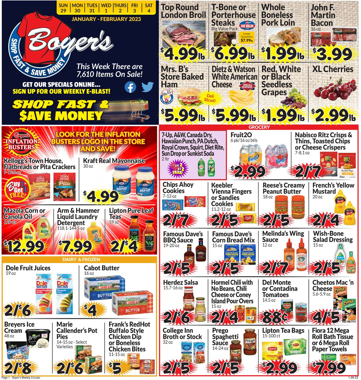 Catalogue Boyer's Food Markets from 01/29/2023