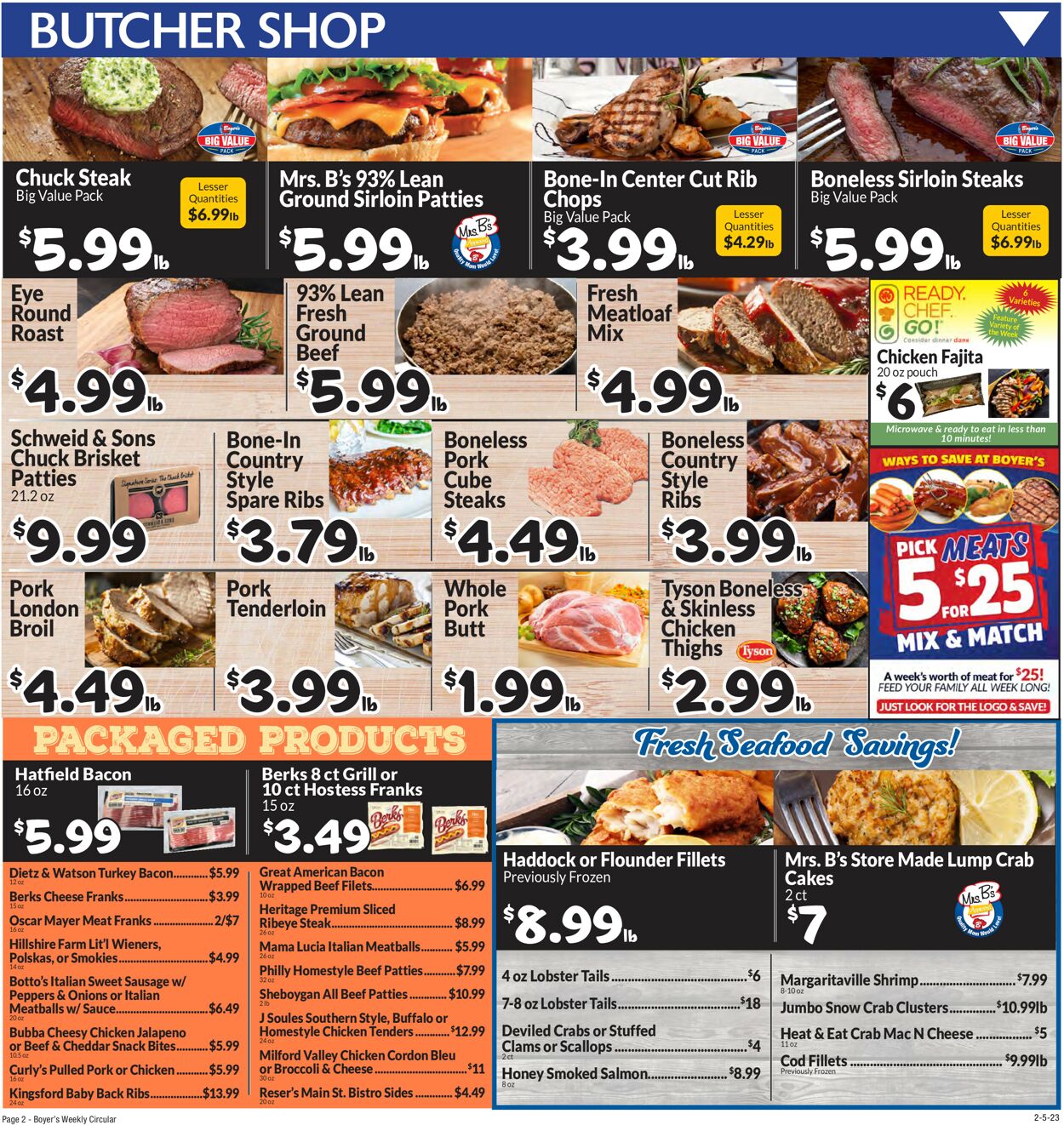 Catalogue Boyer's Food Markets from 02/05/2023
