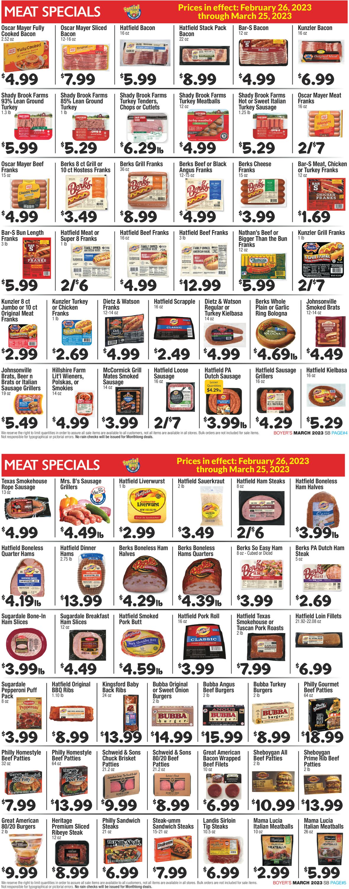 Catalogue Boyer's Food Markets from 02/26/2023