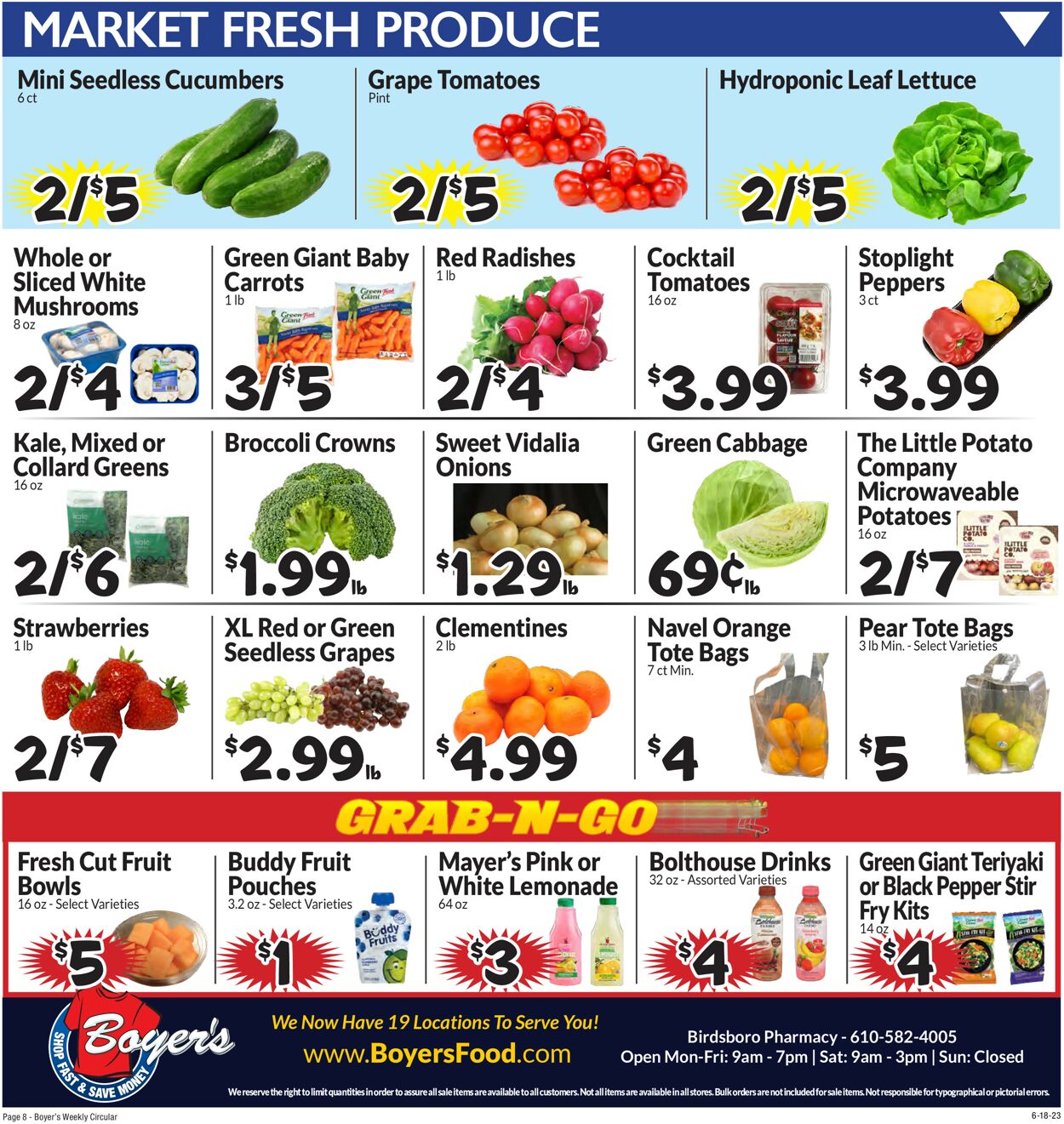 Catalogue Boyer's Food Markets from 06/18/2023